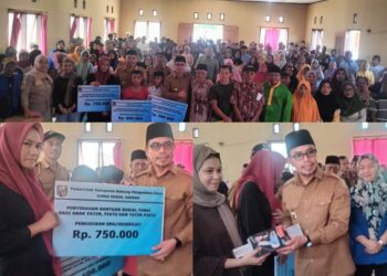 386 Warga Bintauna Terima Bansos dari Pemda Bolmut