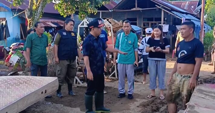 Gendeng TNI dan Polri, Hari ini Pemkab Bolmong Gelar Bakso Pasca Banjir di Desa Wineru