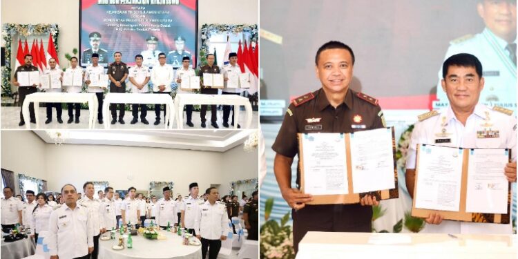 Bersama Gubernur dan Sejumlah Kepala Daerah, Bupati Iskandar Hadiri Penandatanganan MoU Hibah Barang Rampasan Negara