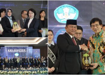 Didampingi Kepala Disdikbud, Wabup Bolsel Terima 10 Penghargaan dalam Anugerah Mapalus Pendidikan 2025