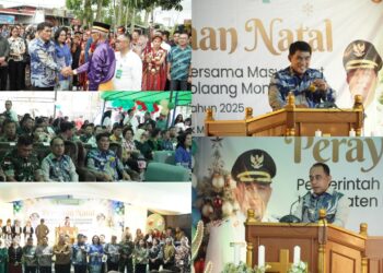 Perayaan Natal Tahun 2025 Pemkab Bolmong Berjalan Khidmat