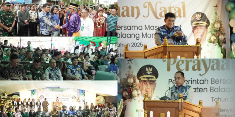 Perayaan Natal Tahun 2025 Pemkab Bolmong Berjalan Khidmat