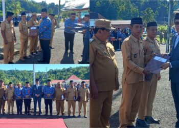 Bupati dan Wabup Bolsel Serahkan Pagu ADD dan DD 81 Desa Tahun 2026