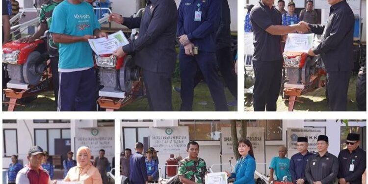 Wabup Bolmong Serahkan Bantuan Alsintan dari Kementan, Perkuat Produktivitas Pertanian