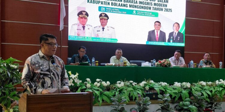 Pemkab Bolmong Gelar Pelatihan Penguatan Kompetensi Guru SMP