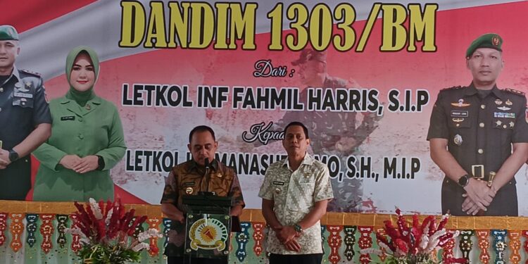 Bupati Yusra Alhabsyi Hadiri Acara Pisah Sambut Dandim 1303 Bolaang Mongondow