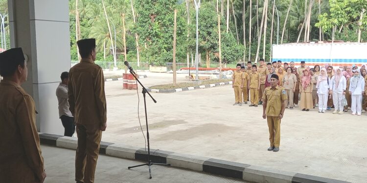 Bupati dan Wabup Gelar Apel Bersama di RSUD Bolsel