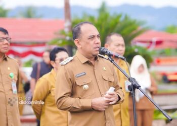 Pemkab Bolmong Gelar Apel Kerja Perdana 2026, Bupati Yusra Tegaskan Soal Disiplin ASN