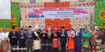 Bupati dan Wabup Bolsel Hadiri Paripurna Istimewa HUT ke-116 Kota Kotamobagu