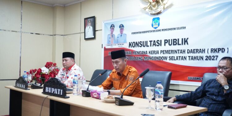 Pemkab Bolsel Tentukan Arah Kebijakan Strategis 2027 dalam Konsultasi Publik Ranwal RKPD